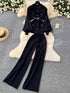 Women High Fashionable Knitted Co-Ord Sets With Belt